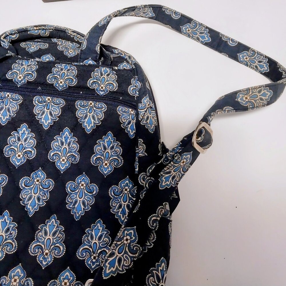 Vera Bradley Floral Pattern Navy Blue Backpack (15”x12”) - Picture 11 of 11